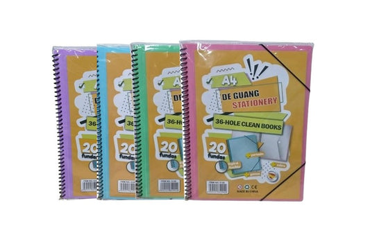 36 HOLE 20 SHEET SPIRAL DISPLAY BOOK 5120