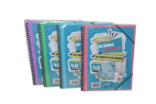 36 HOLE 40 SHEET SPIRAL DISPLAY BOOK 5140