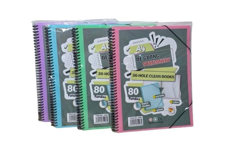 36 HOLE 80 SHEET SPIRAL DISPLAY BOOK 5180