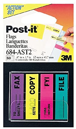 3M POST IT ACTION FLAGS 684-AST2