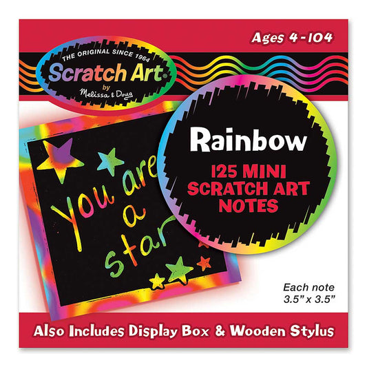 Rainbow Mini Scratch Art Notebook(Box of 125)