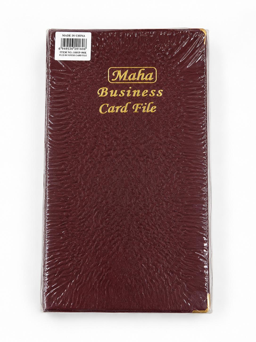 MAHA BUSINESS CARD FILE