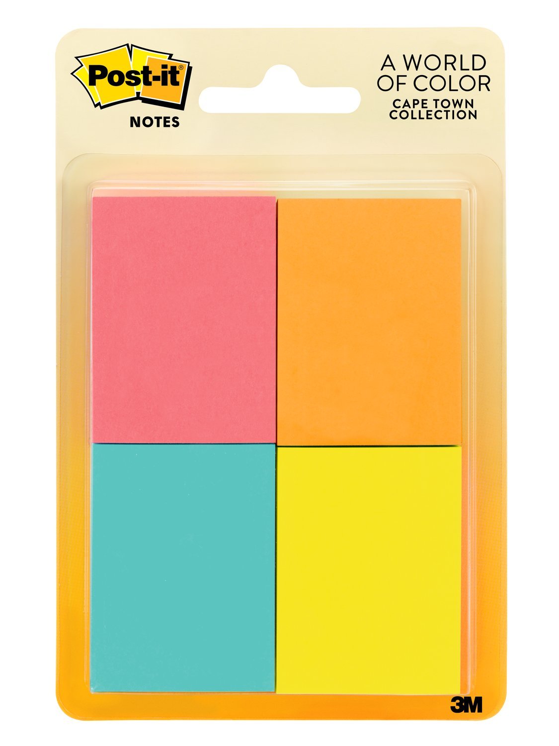 POST-IT ULTRA COLOURS 1.5" X 2" 653-4AF