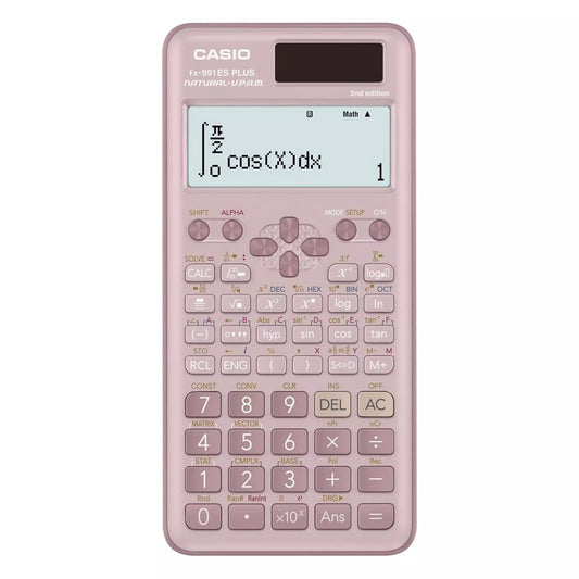 Casio Scientific Calculators Non Programmable 10 + 2 digits 417 Functions FX 991ESPLUS2 - Pink