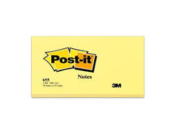 POST-IT NOTES YELLOW 3" X 5" 655
