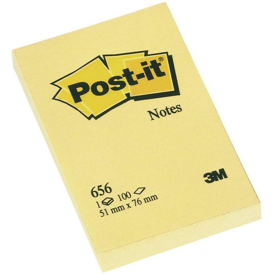 POST-IT NOTES YELLOW 2" X 3" 656