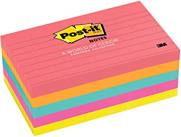 POST IT 3M 635-5AN COLORD RULED 3X5