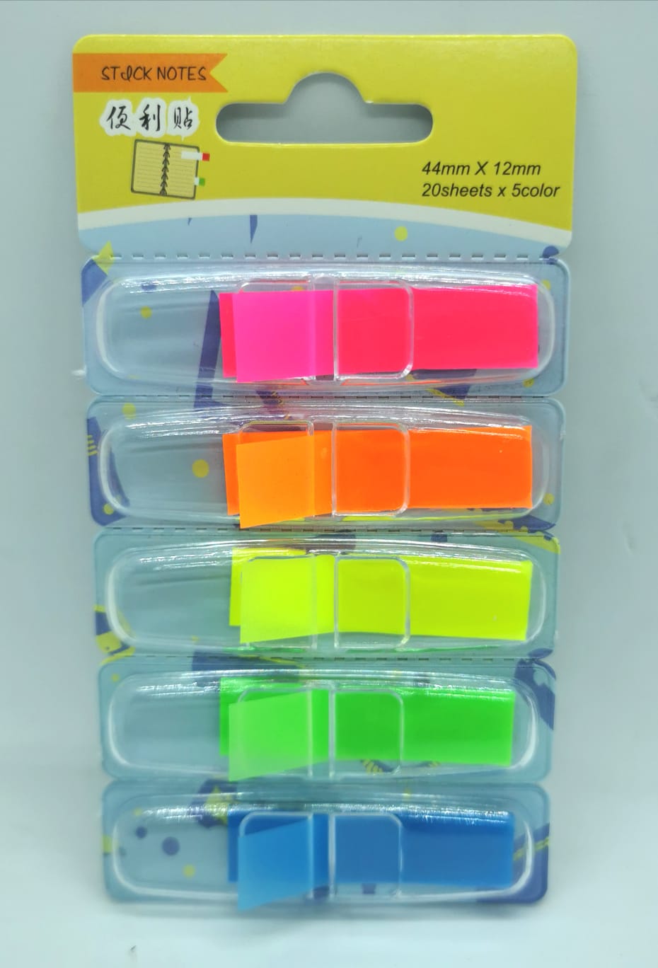 Mini Stick Note 44 mm x 12 mm / 20 sheet 5 color