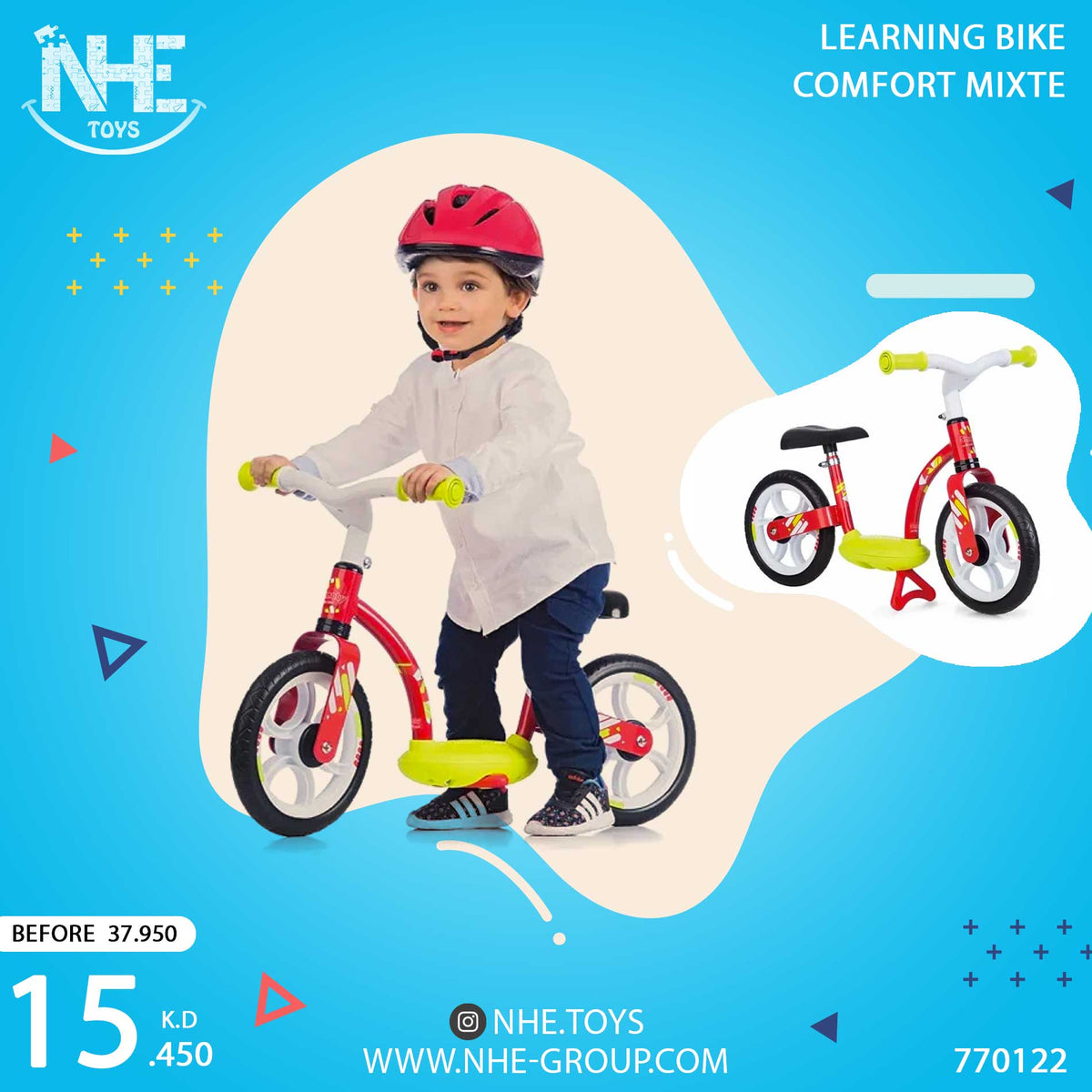 SMOBY - LEARNING BIKE COMFORT MIXTE