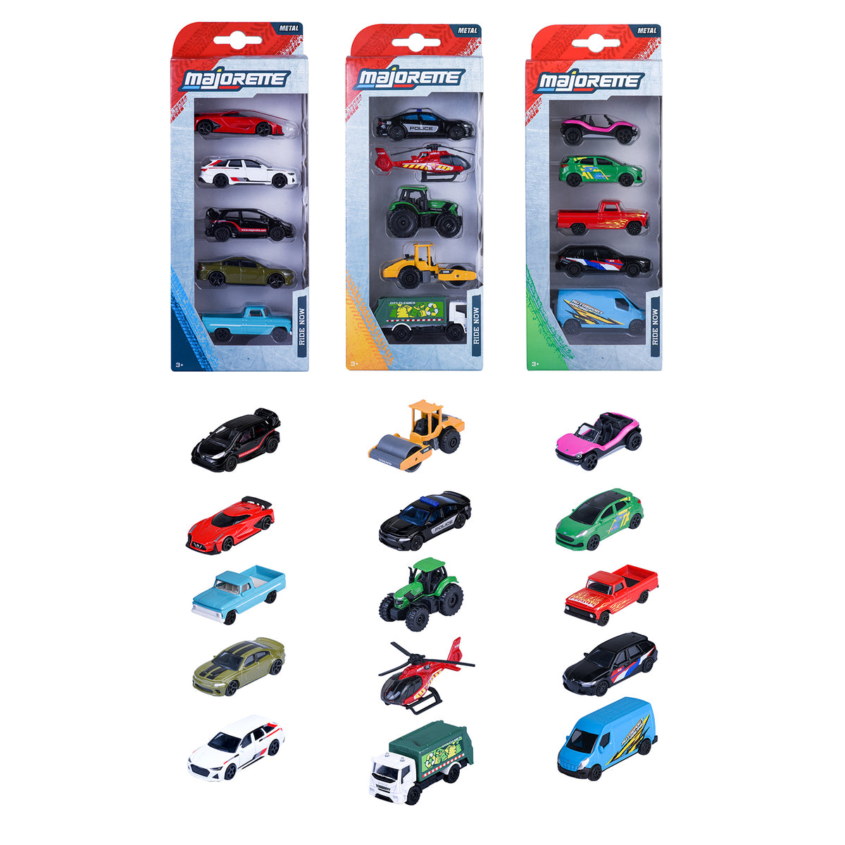 Street Cars 5 pieces Set, 3-asst.