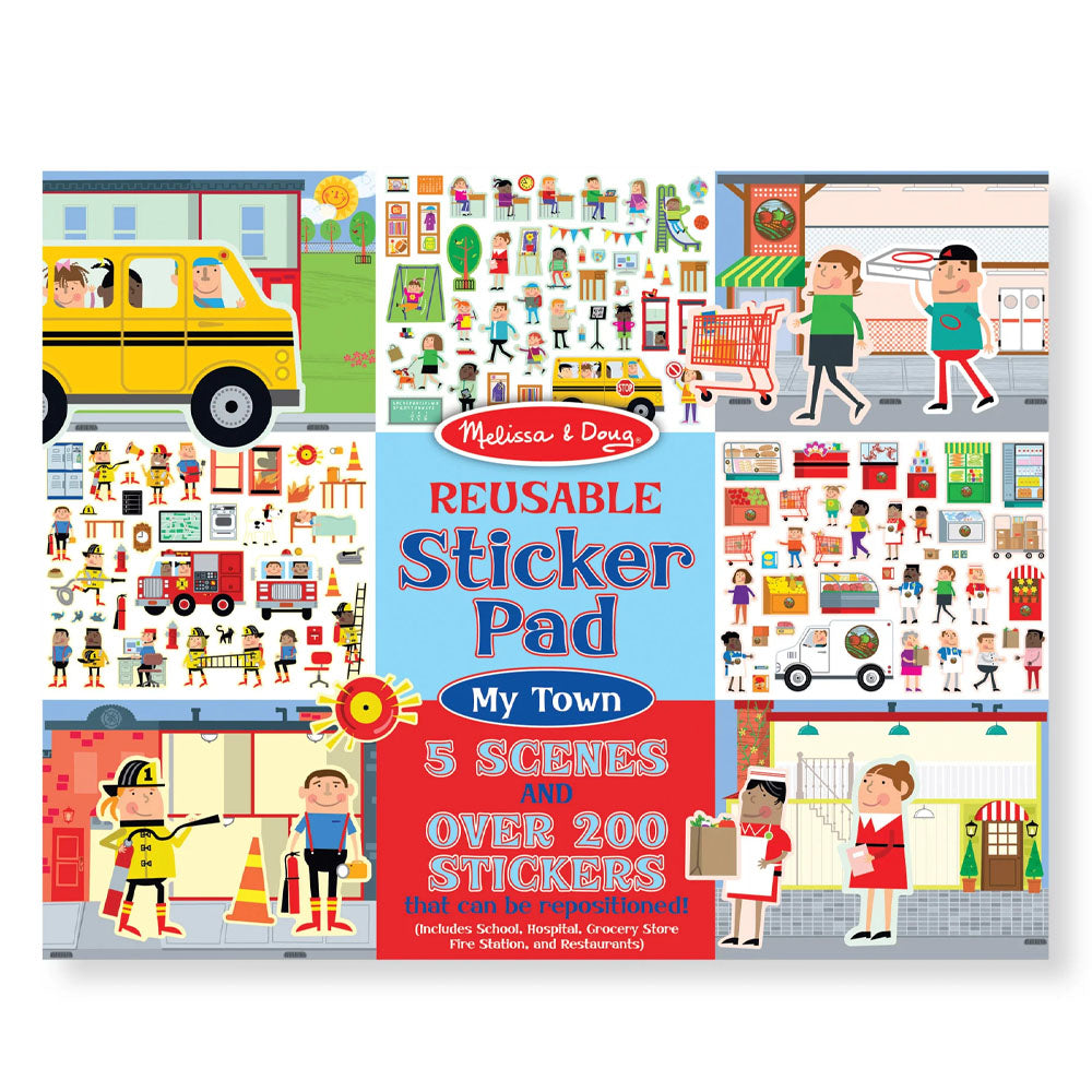 Reusable Sticker Pad - My Town