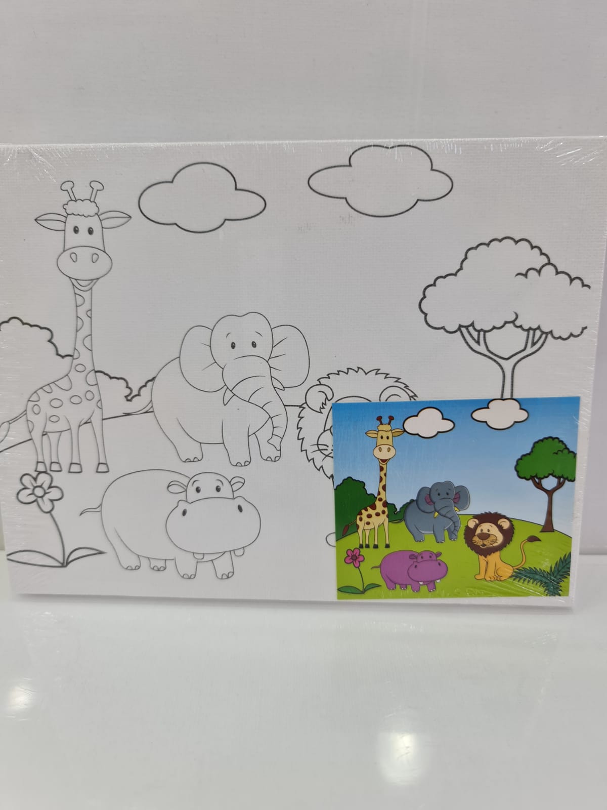 KID's Canvas Painting With Water Color ( 4 )