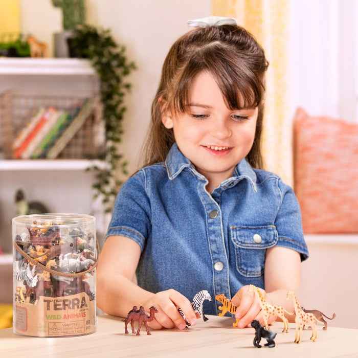 Terra Assorted Miniature Wild Animals (60 pc)