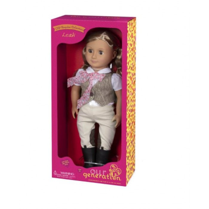 Our Generation Riding Doll with Tweed Vest Leah