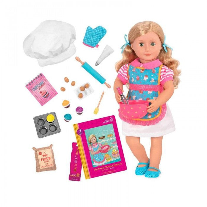 Our Generation Deluxe Jenny Doll with Book
