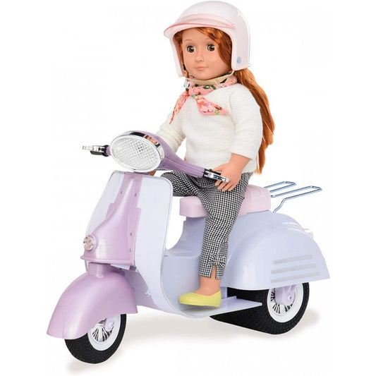 Our Generation Ride in Style Scooter - Purple and Blue