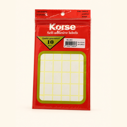 Kores Self Adhesive Labels WL-803 — studio product photograph