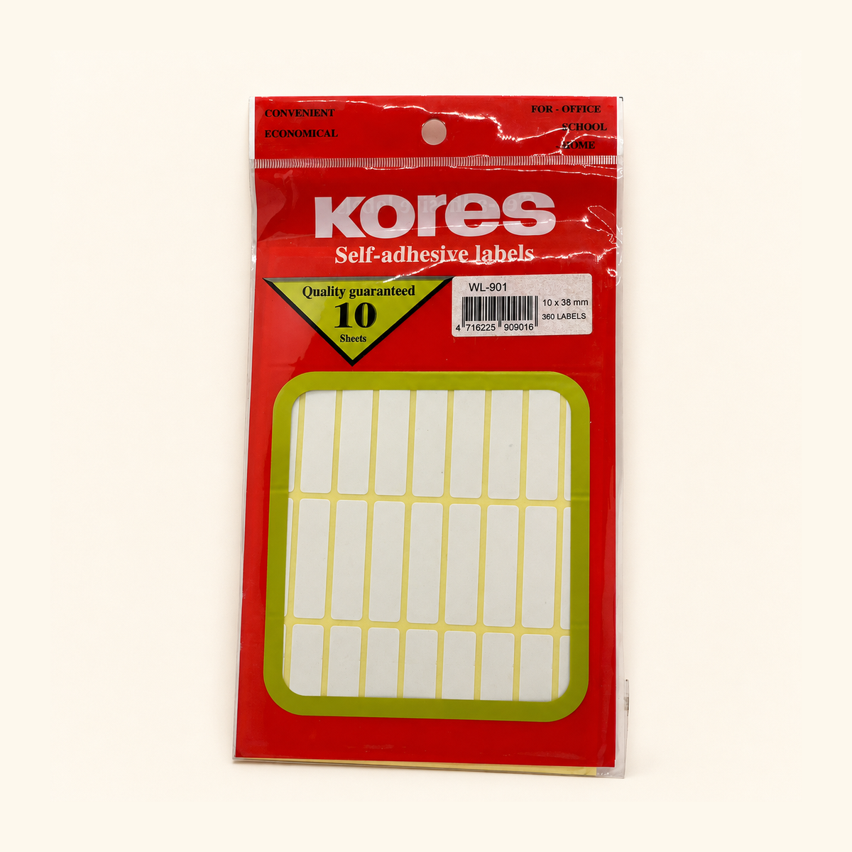 Kores Self Adhesive Labels WL-901 — studio product photograph