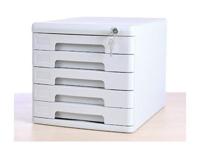 Deli 5 Drawer Gray File Cabinet 9778