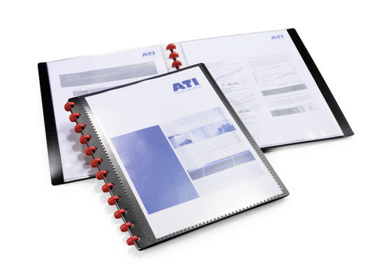 DURABLE DISPLAY BOOK 20 POCK BLACK 2427