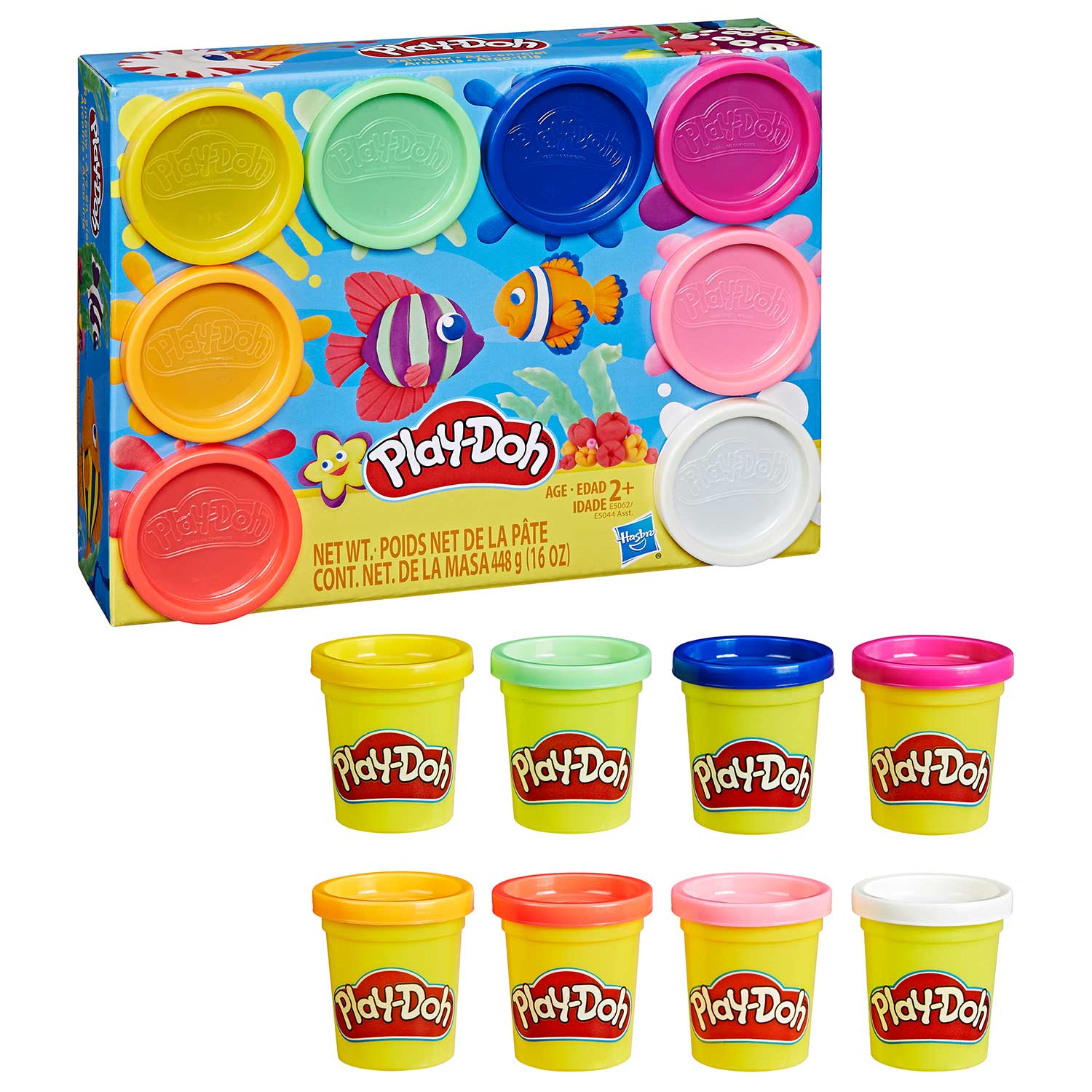 PlayDoh 8 PACK RAINBOW