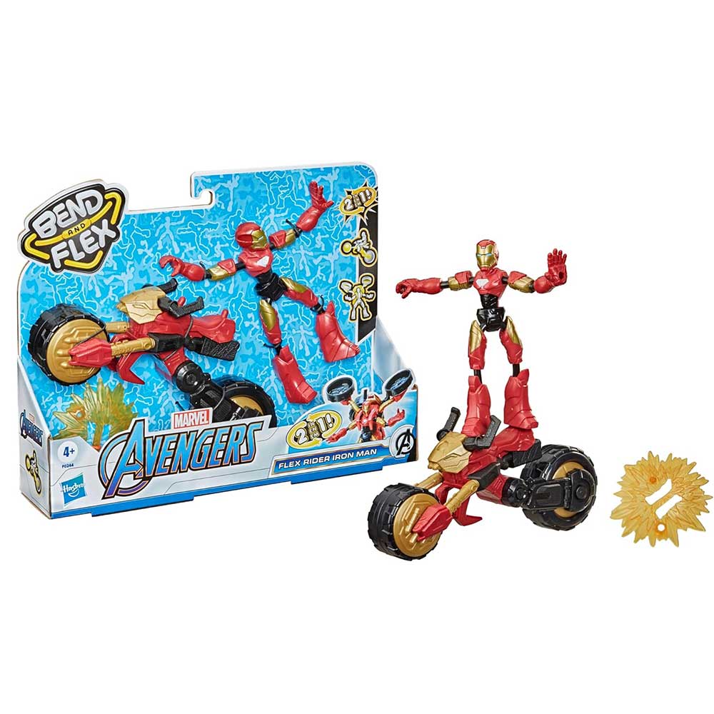 Marvel AVN BEND AND FLEX FLEX RIDER IRON MAN