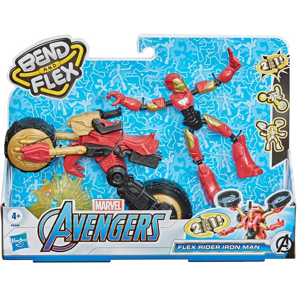 Marvel AVN BEND AND FLEX FLEX RIDER IRON MAN