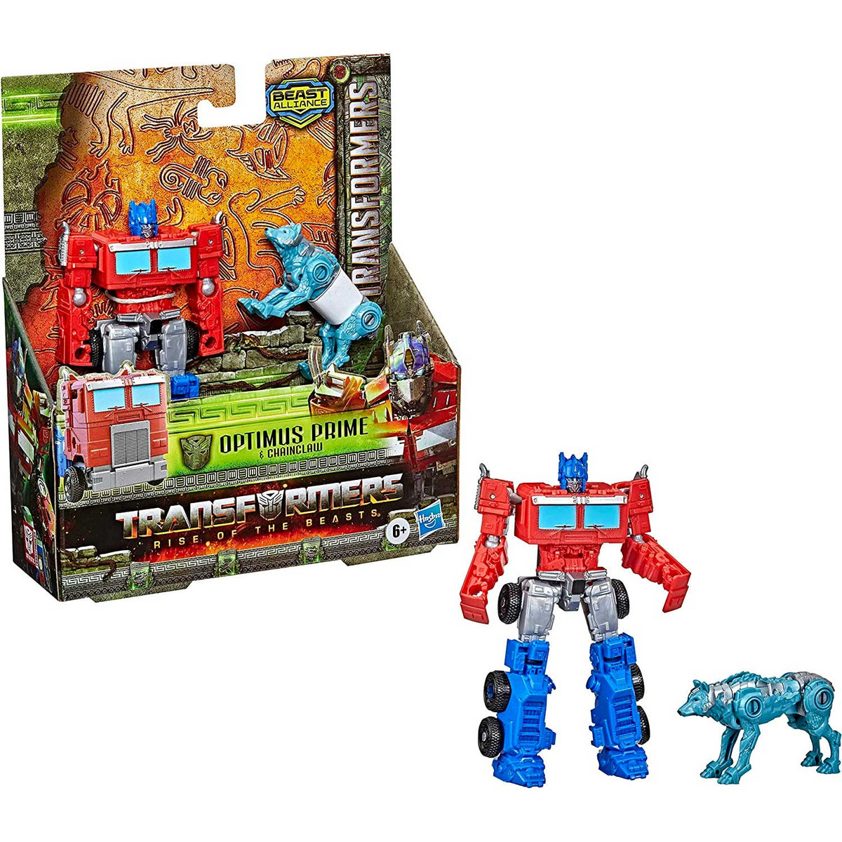 Transformers: Rise of The Beasts Weaponizers 2-Pack Optimus Prime & Chainclaw