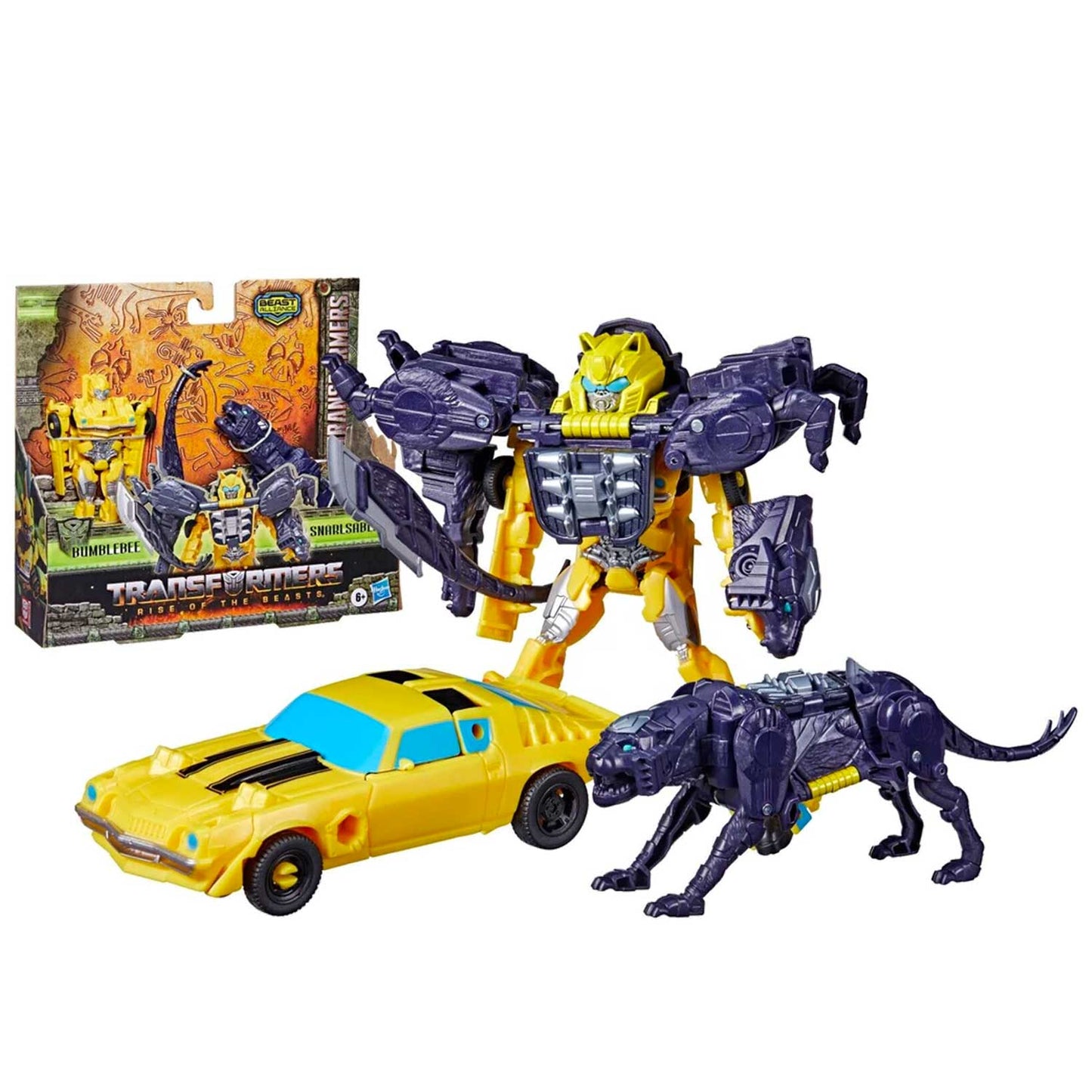 Transformers: Rise of The Beasts Combiners 2-Pack Bumblebee & Snarlsaber