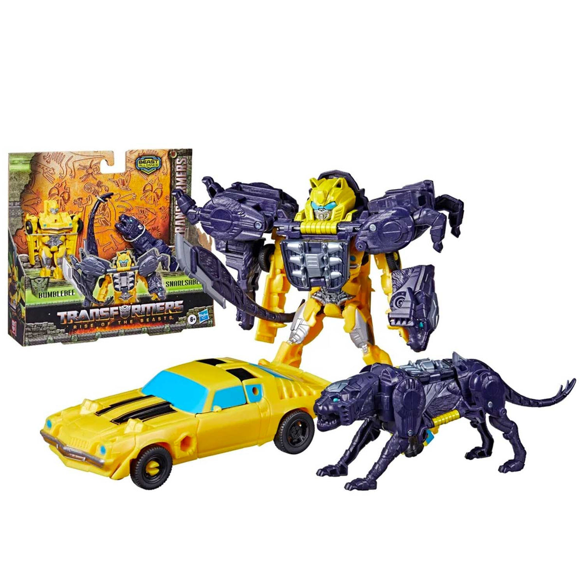 Transformers: Rise of The Beasts Combiners 2-Pack Bumblebee & Snarlsaber