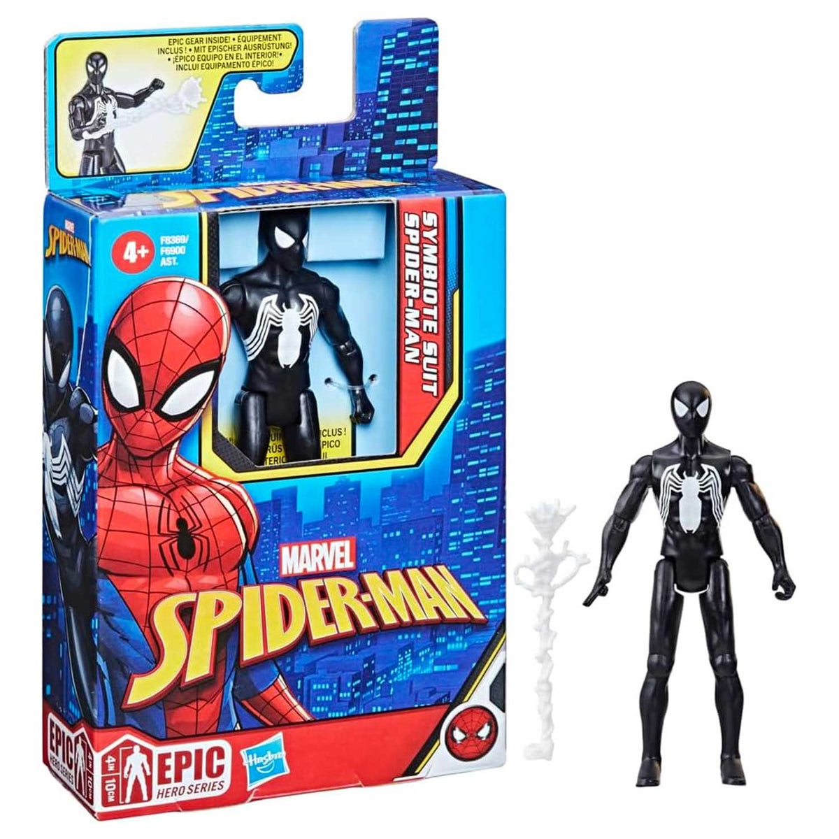 SPD 4IN BLACK SUIT SPIDERMAN