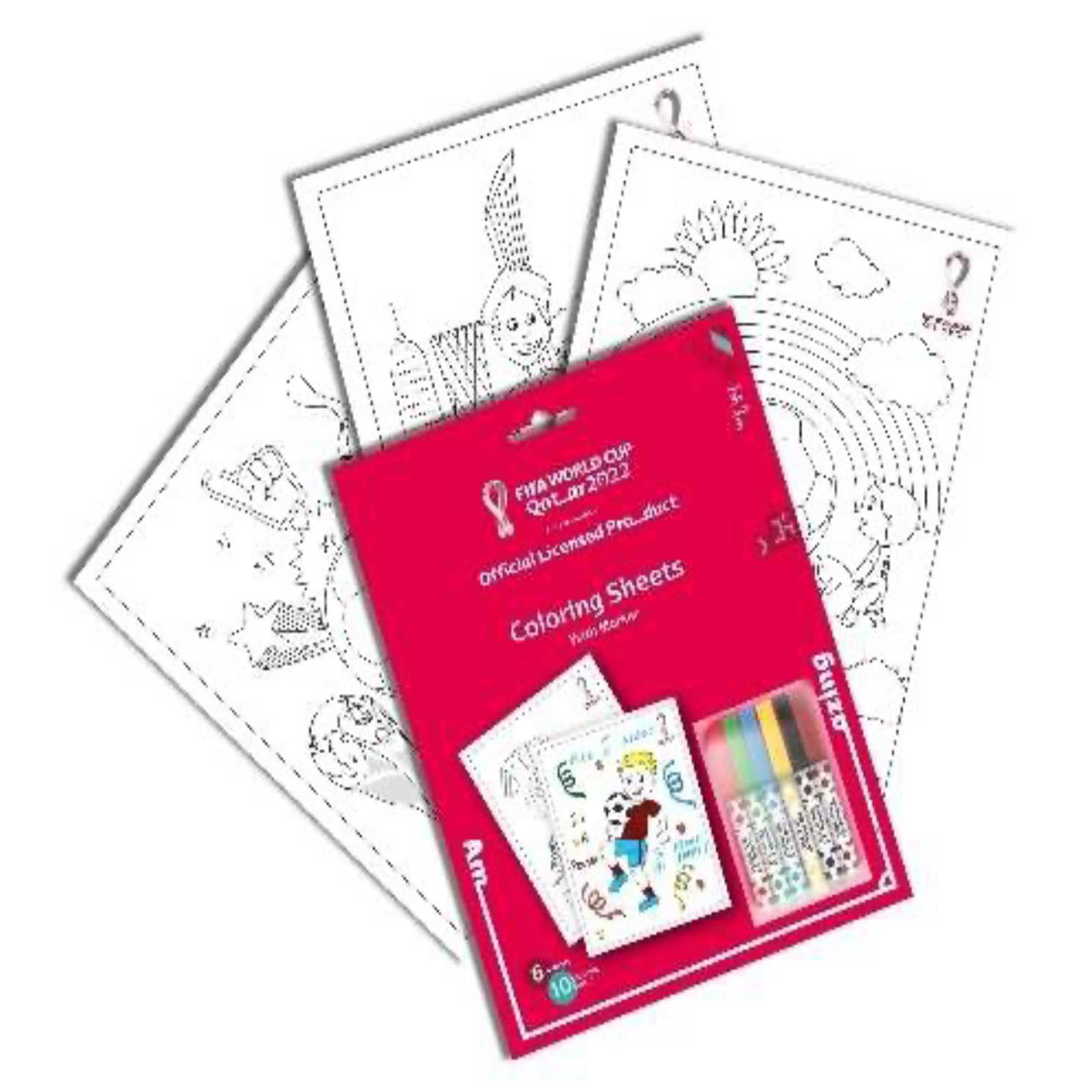 COLORING SHEETS WITH MARKERS