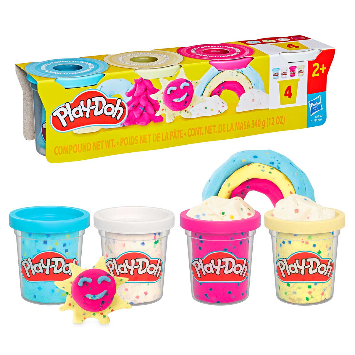PlayDoh CONFETTI FUN 4 PACK