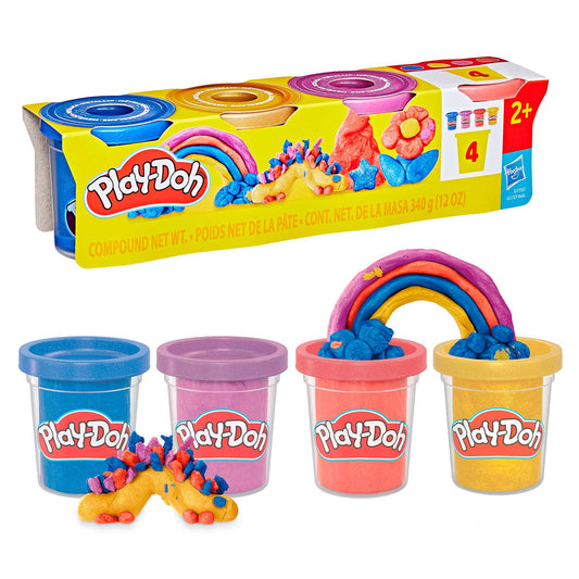 PlayDoh SHIMMERY METALLICS 4 PACK