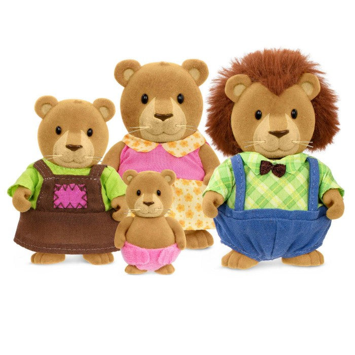 Li'l Woodzeez The Kingsberry Lion Family with Storybook