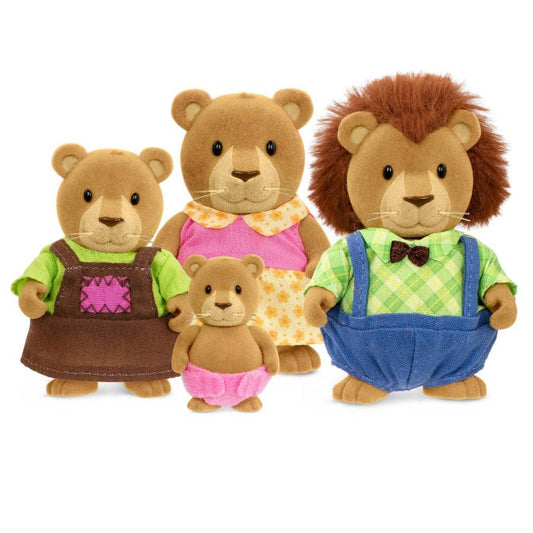 Li'l Woodzeez The Kingsberry Lion Family with Storybook