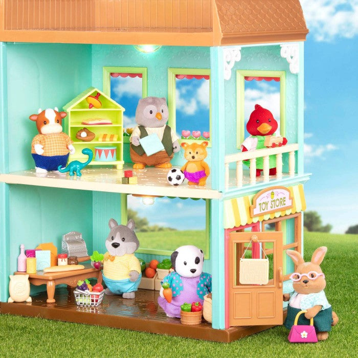 Li'l Woodzeez The McHoot Owl Family Set with Triplets