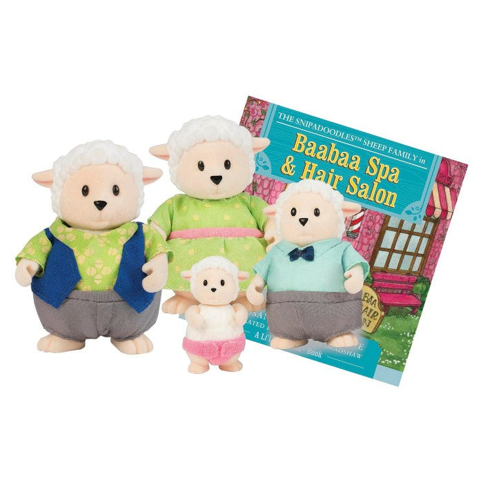 Li'l Woodzeez The Snipadoodles Sheep Family with Storybook