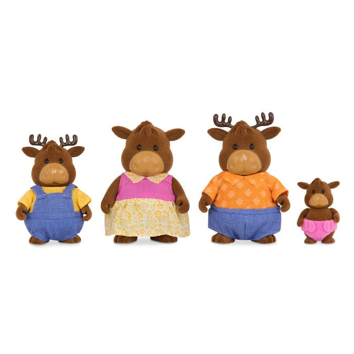 Li'L Woodzeez The Vanderhoof Moose Family with Storybook