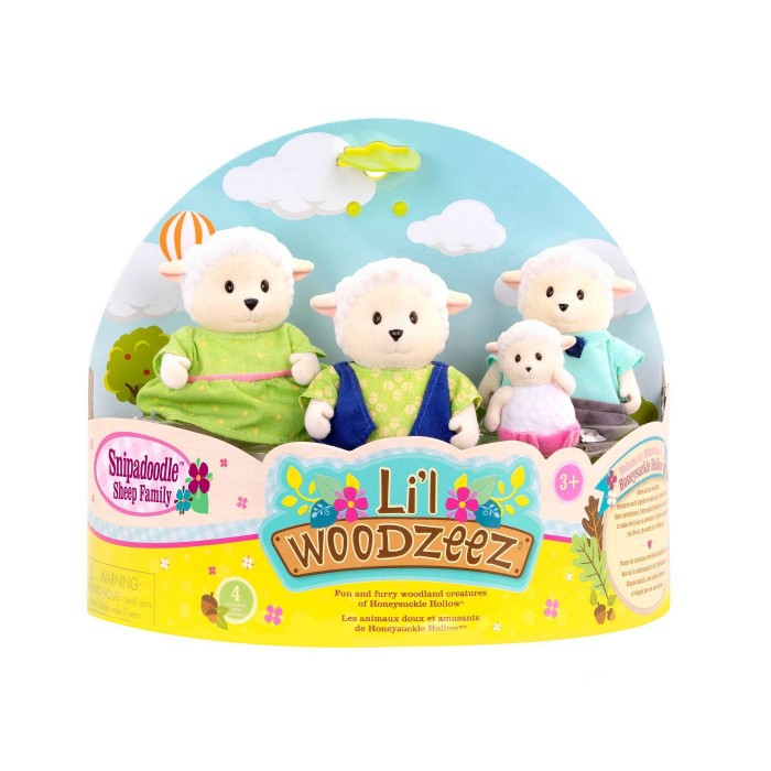 Li'l Woodzeez The Snipadoodles Sheep Family with Storybook