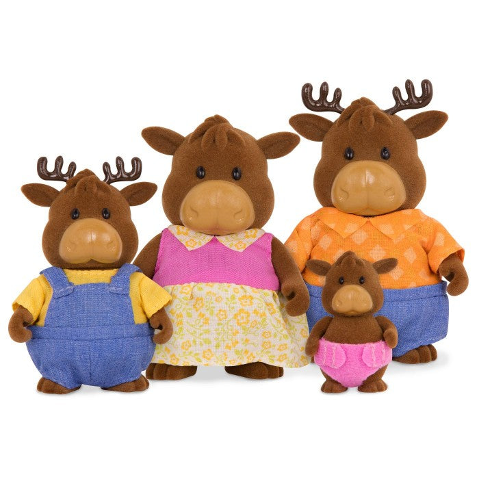 Li'L Woodzeez The Vanderhoof Moose Family with Storybook