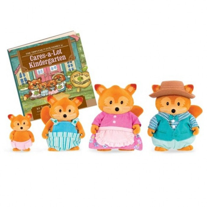 Li'l Woodzeez The Tippytail Fox Family with Storybook