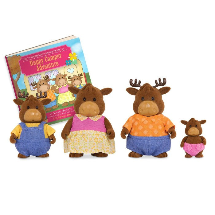 Li'L Woodzeez The Vanderhoof Moose Family with Storybook