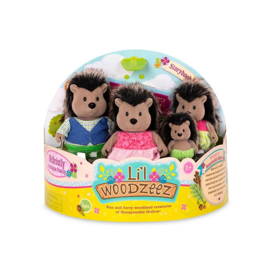 Li'L Woodzeez The McBristly Porcupine Family with Storybook