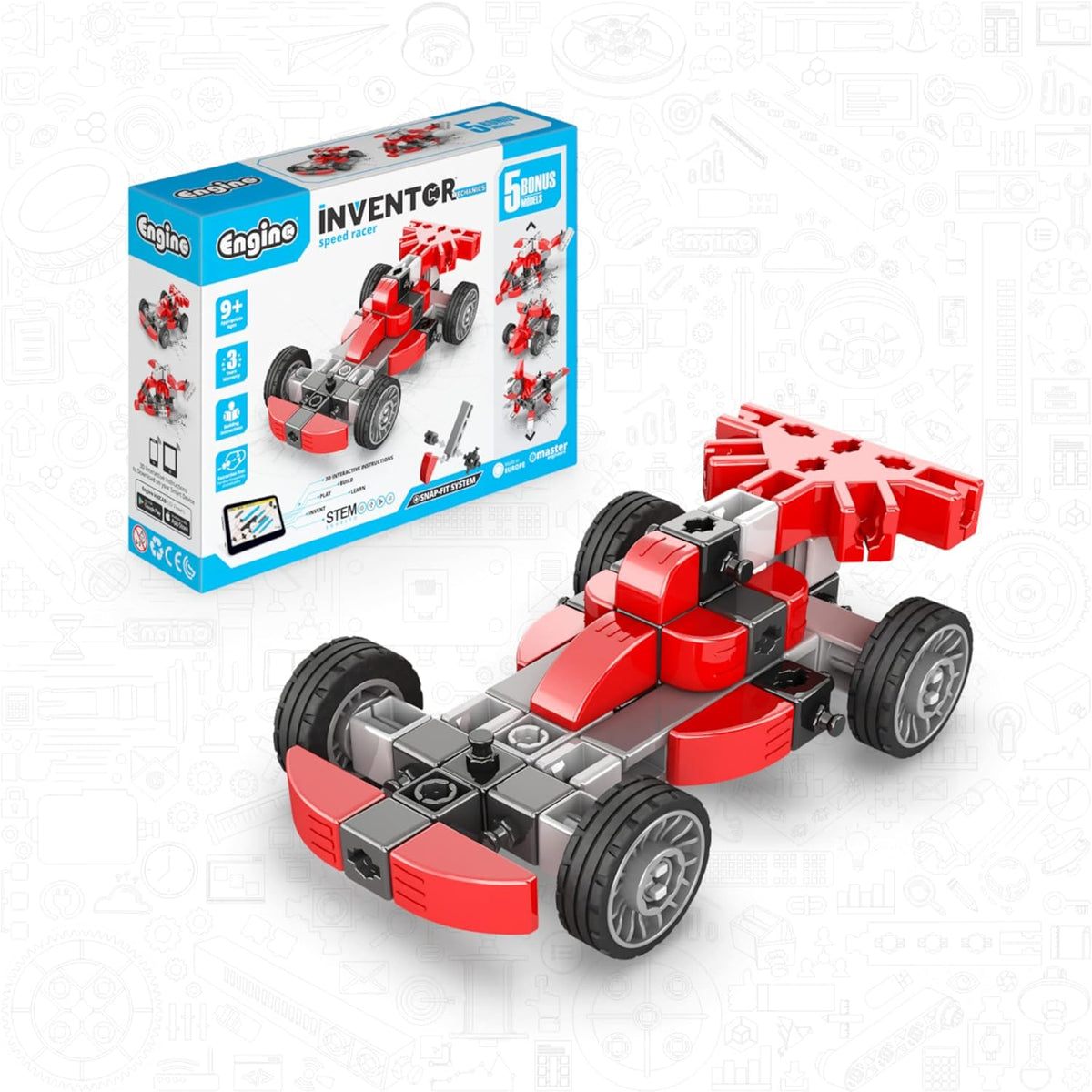 INVENTOR MECHANICS "speed racer" with 5 bonus models