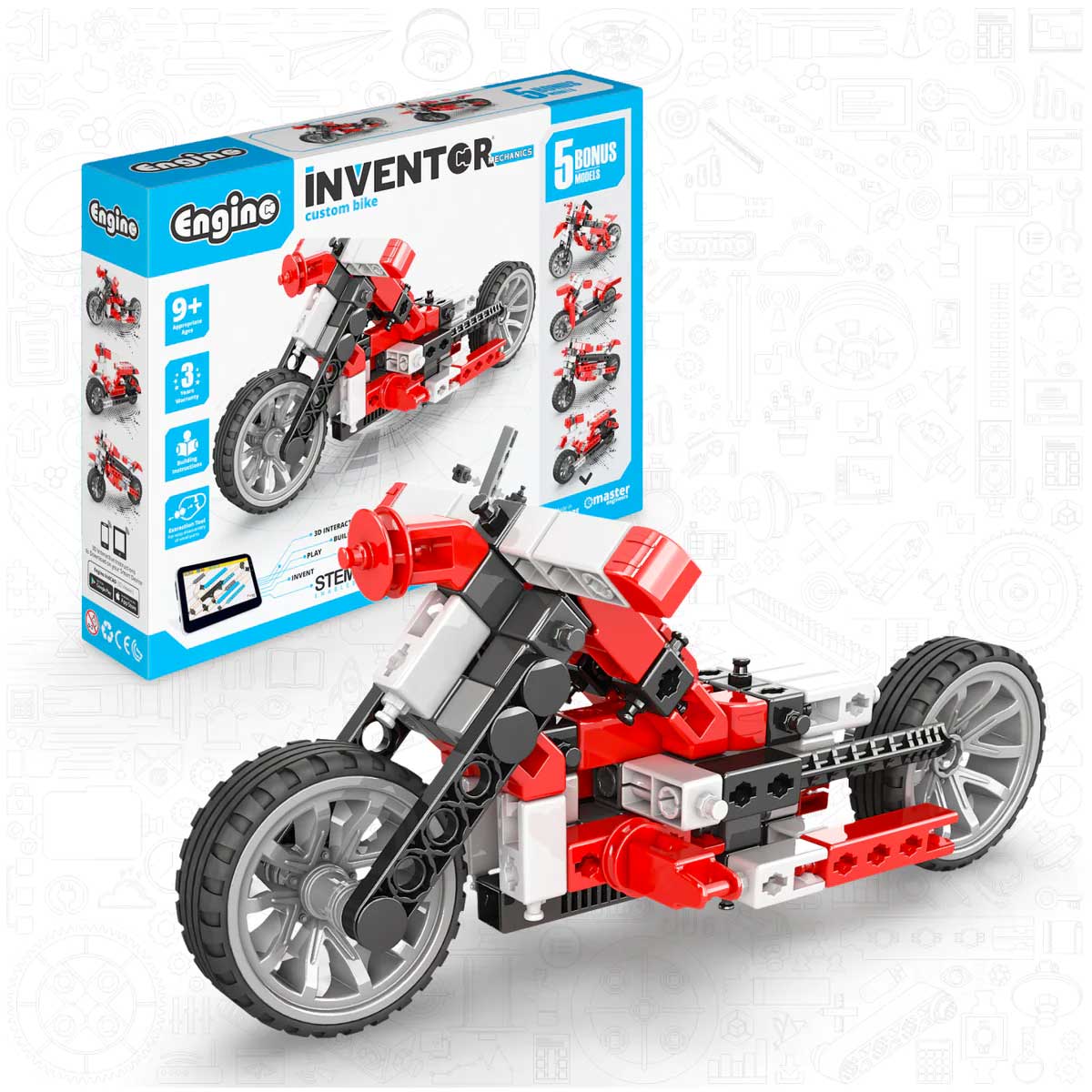 INVENTOR MECHANICS "custom bike" with 5 bonus models