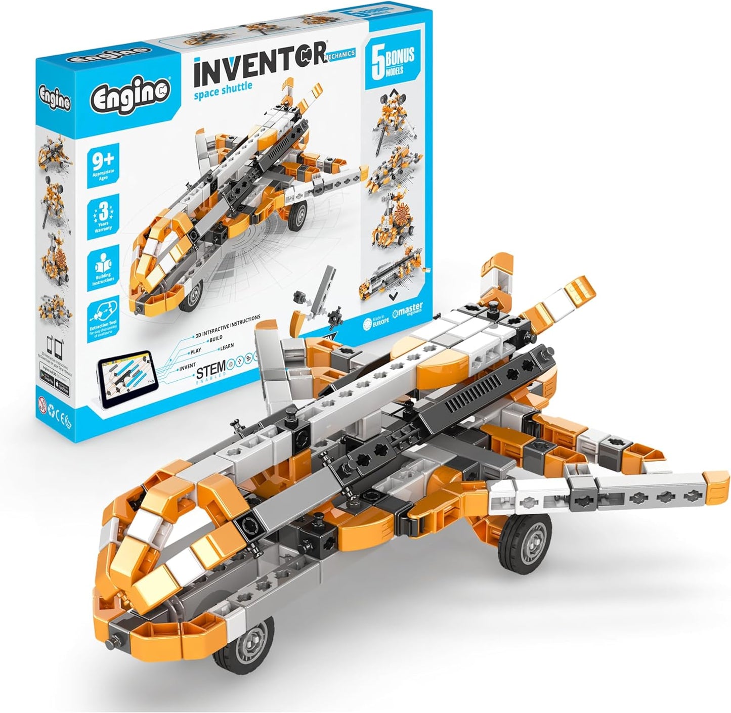 INVENTOR MECHANICS "space shuttle" with 5 bonus models