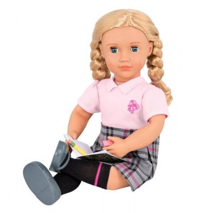 Our Generation Deluxe School Girl Doll with Book, Hally