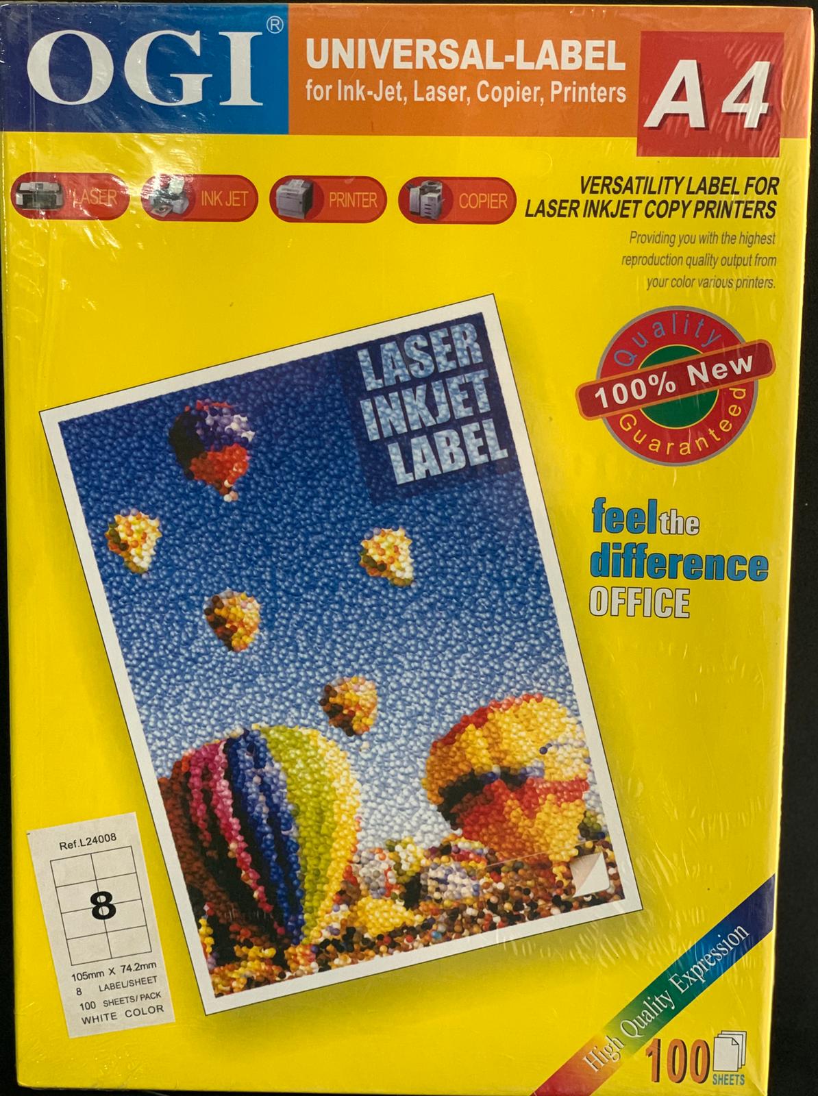 OGI LABEL 8 105X74.2 MM L24008