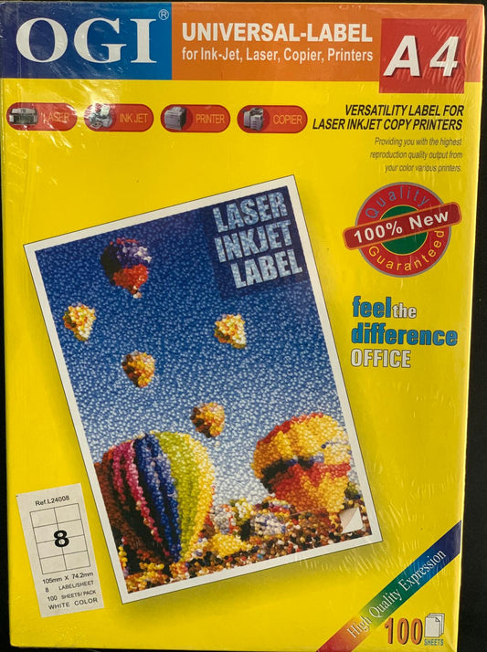 OGI LABEL 8 105X74.2 MM L24008